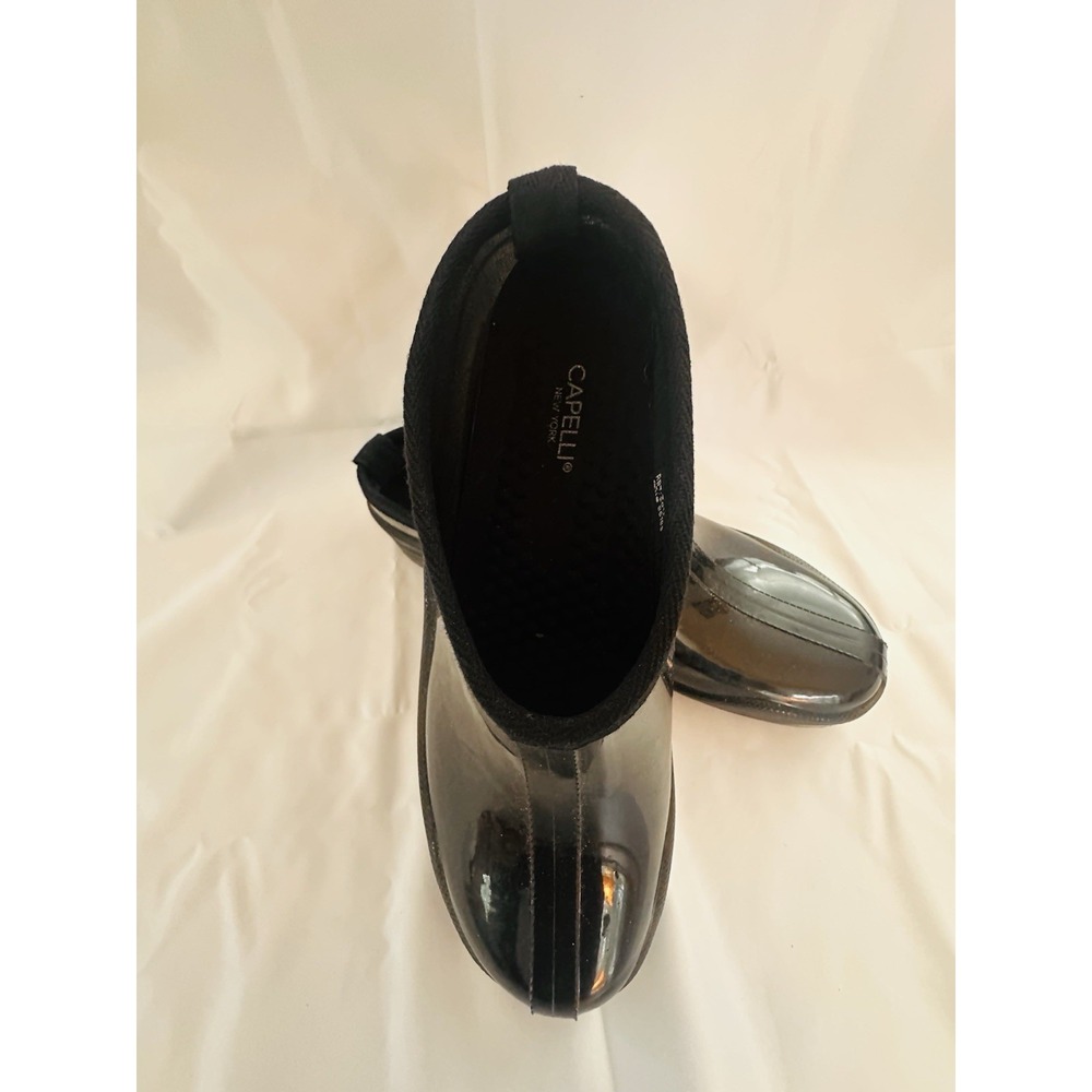 Capelli New York Women's Black Waterproof Ankle Rain Boots US 9